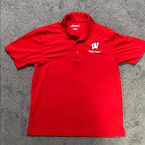Men’s Wisconsin Badger Basketball Polo Shirt